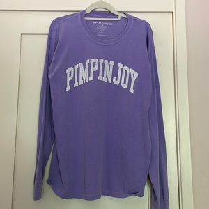 Lavender “PIMPINJOY” long sleeve